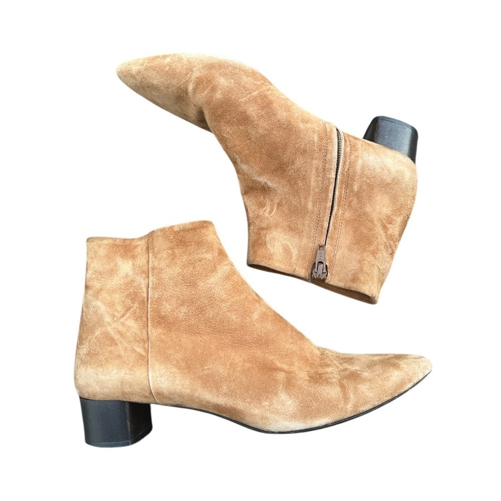 Theory Camel‎ Suede Ankle Booties